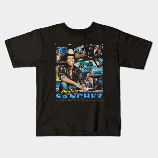 Chalino Sanchez El Rey Del Corrido Kids T-Shirt by Richard Michaud Art
